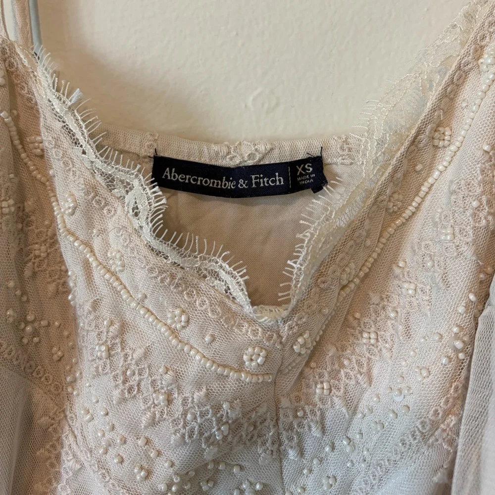Abercrombie & Fitch Cream Lace Dress - Picture 3 of 3